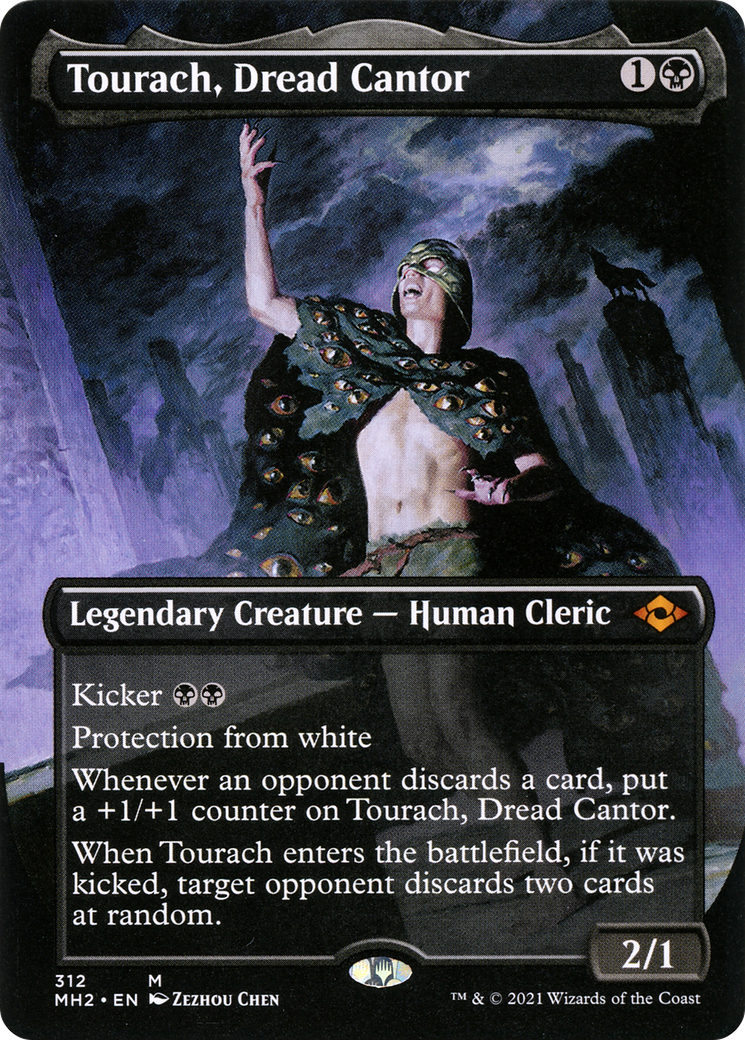 Tourach, Dread Cantor (MH2-312) [Modern Horizons 2] (Borderless) Foil