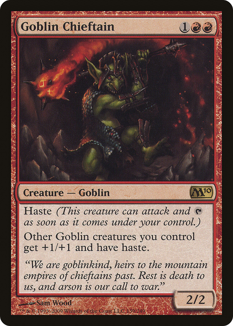 Goblin Chieftain (M10-139) [Magic 2010]