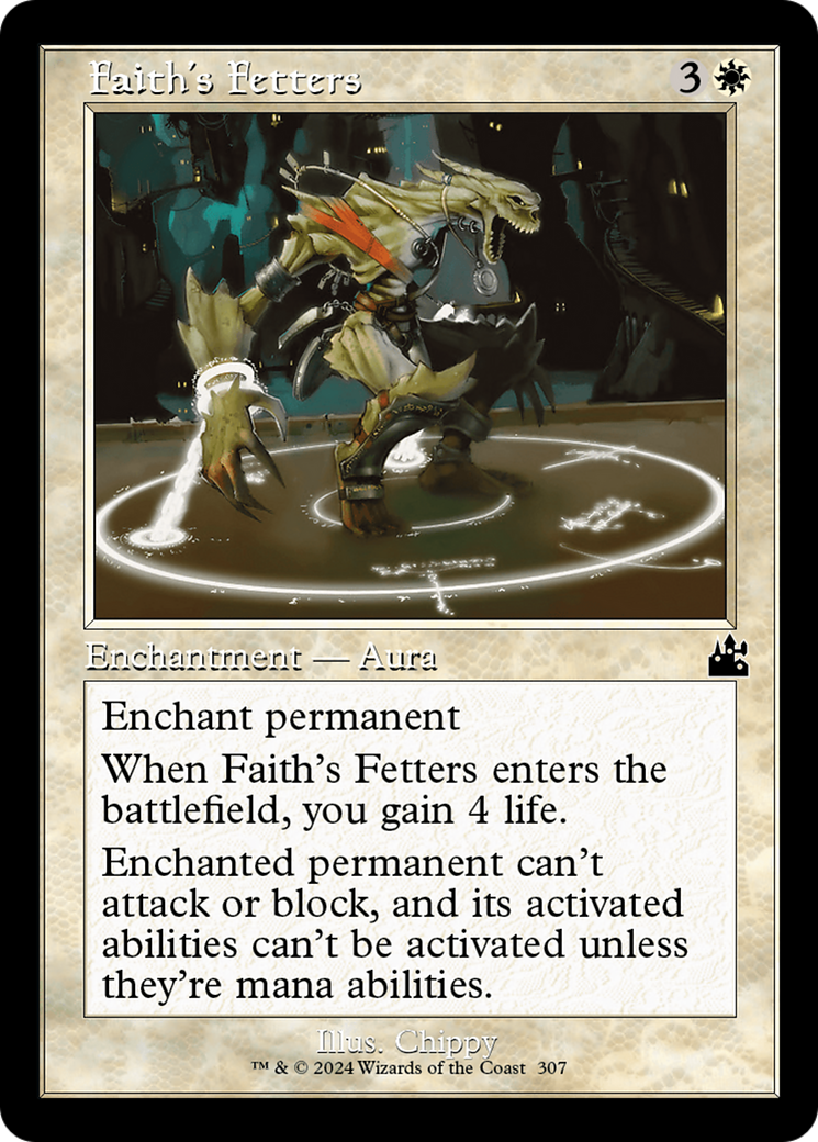 Faith's Fetters (RVR-307) [Ravnica Remastered] Foil