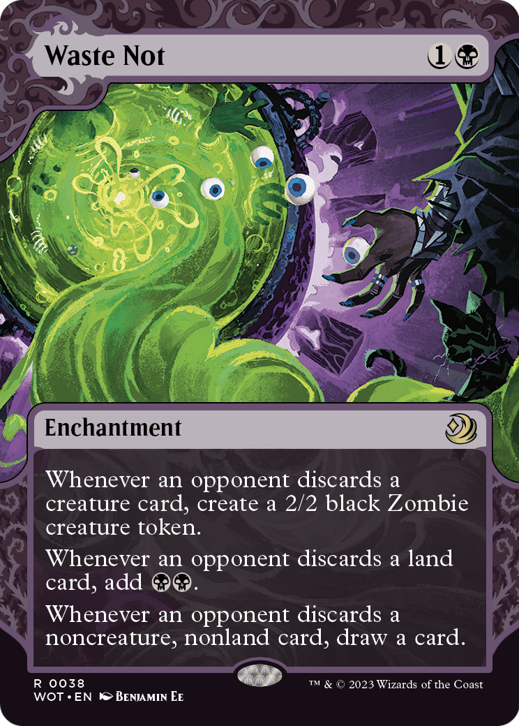 Waste Not (WOT-038) (Showcase) (Borderless) [Wilds of Eldraine: Enchanting Tales]