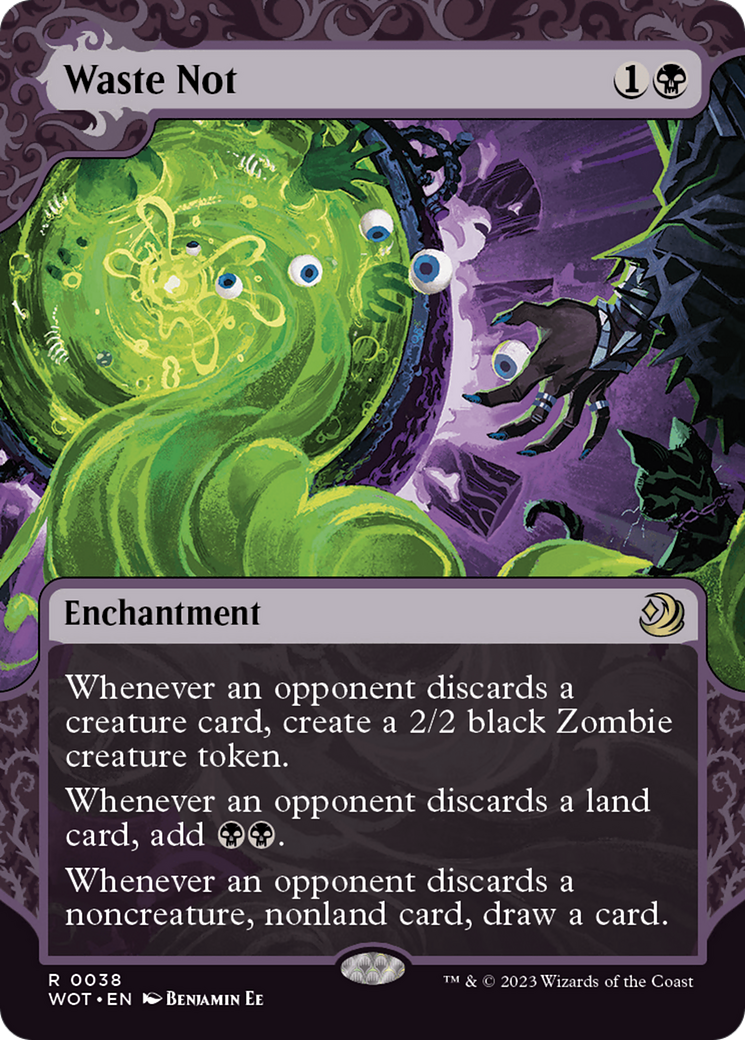 Waste Not (WOT-038) [Wilds of Eldraine: Enchanting Tales]: (Showcase) (Borderless)