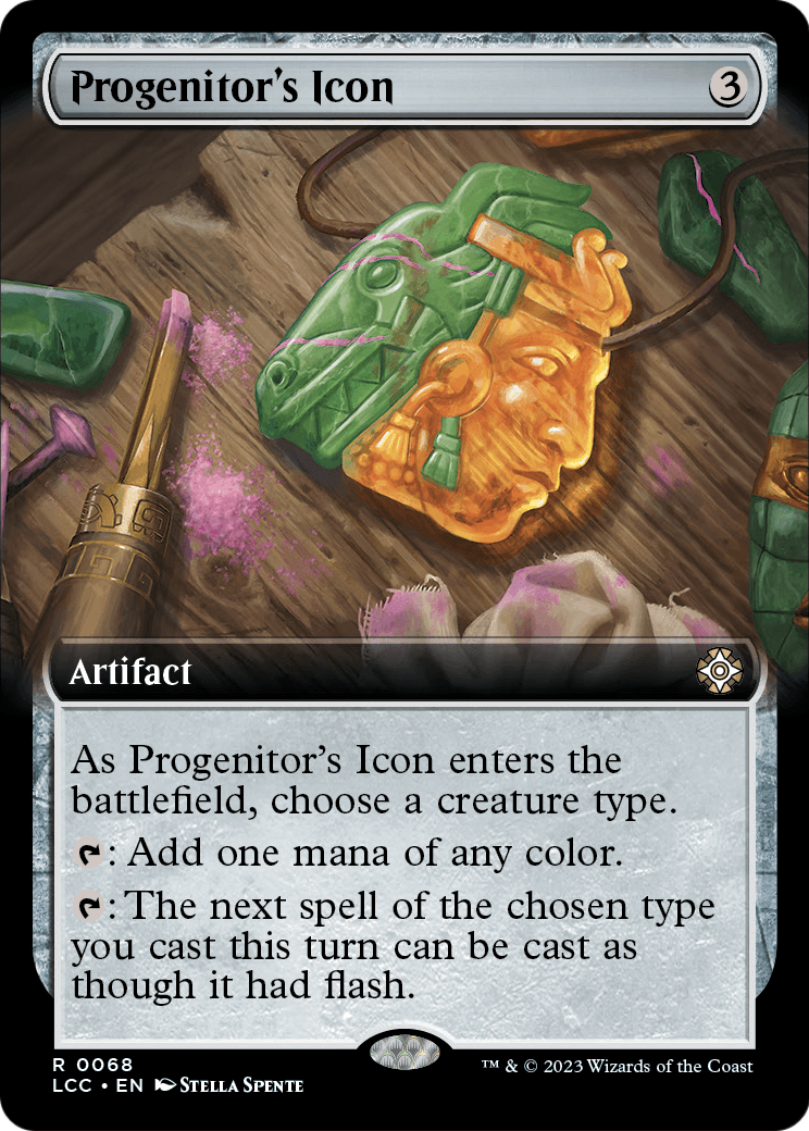 Progenitor's Icon (Extended Art) (LCC-068) [The Lost Caverns of Ixalan Commander]