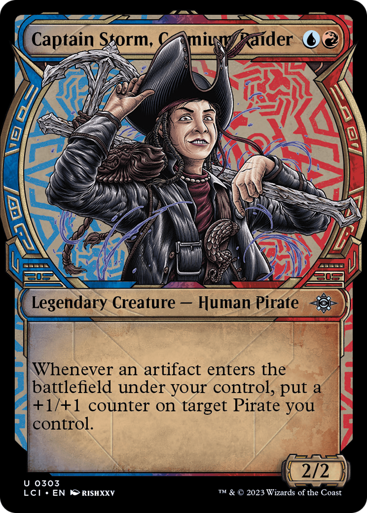 Captain Storm, Cosmium Raider (LCI-303) [The Lost Caverns of Ixalan]: (Showcase) Foil