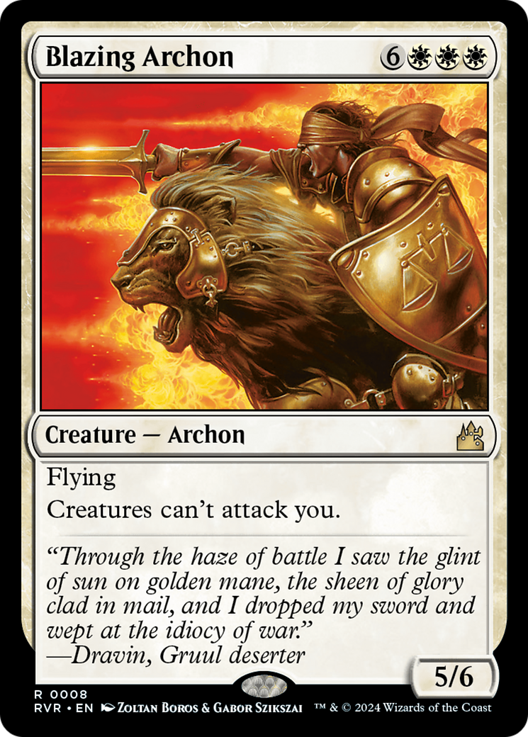 Blazing Archon (RVR-008) [Ravnica Remastered]