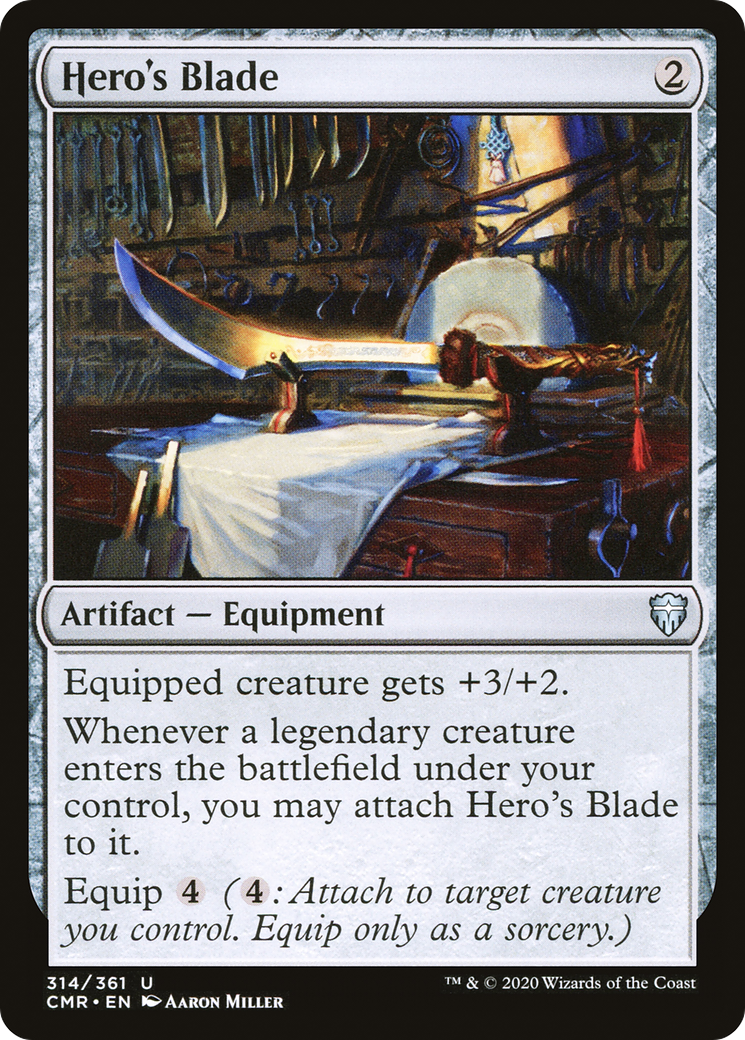 Hero's Blade (CMR-314) [Commander Legends] Foil
