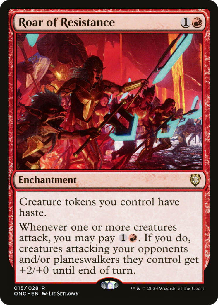 Roar of Resistance (ONC-015) [Phyrexia: All Will Be One Commander]