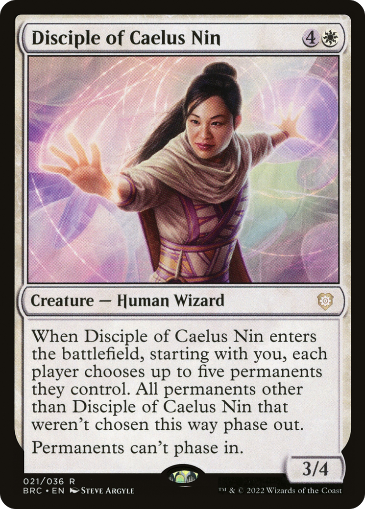 Disciple of Caelus Nin (BRC-021) [The Brothers' War Commander] Foil