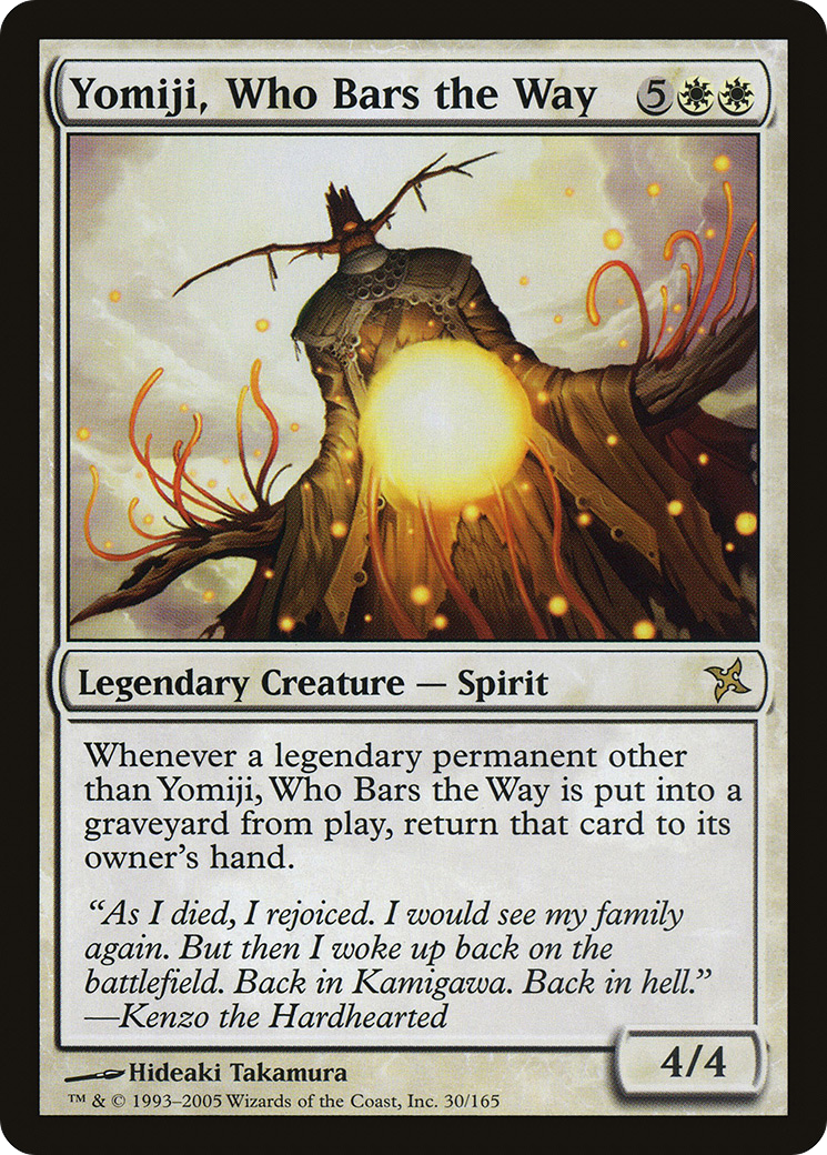 Yomiji, Who Bars the Way (BOK-030) [Betrayers of Kamigawa] Foil
