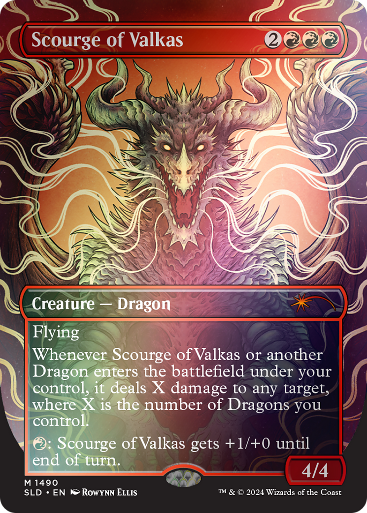 Scourge of Valkas (SLD-1490★) [Secret Lair Drop] (Borderless) Foil