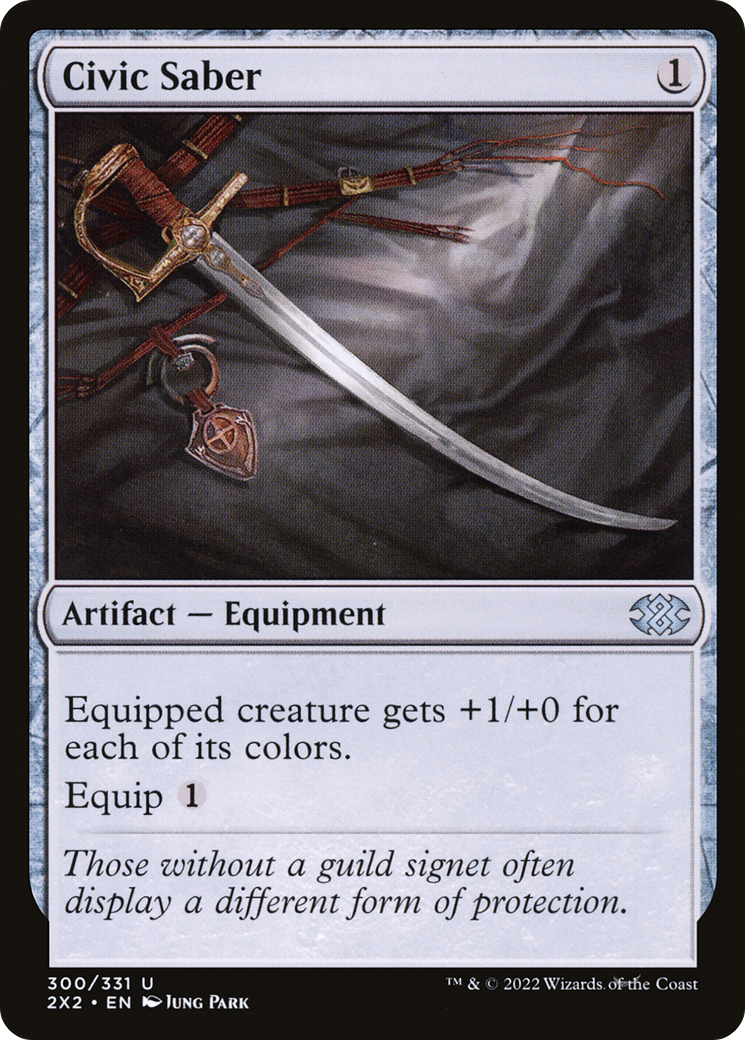 Civic Saber (2X2-300) [Double Masters 2022] Foil
