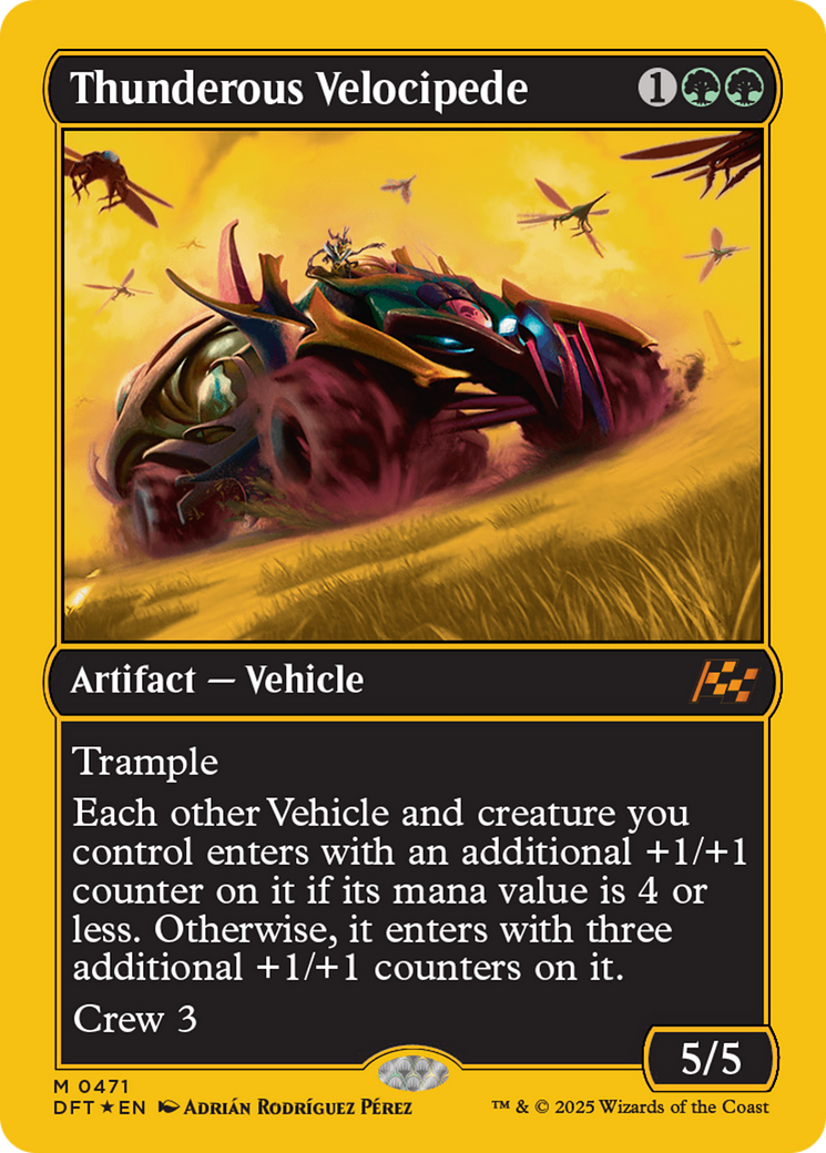 Thunderous Velocipede (DFT-471) [Aetherdrift] Foil
