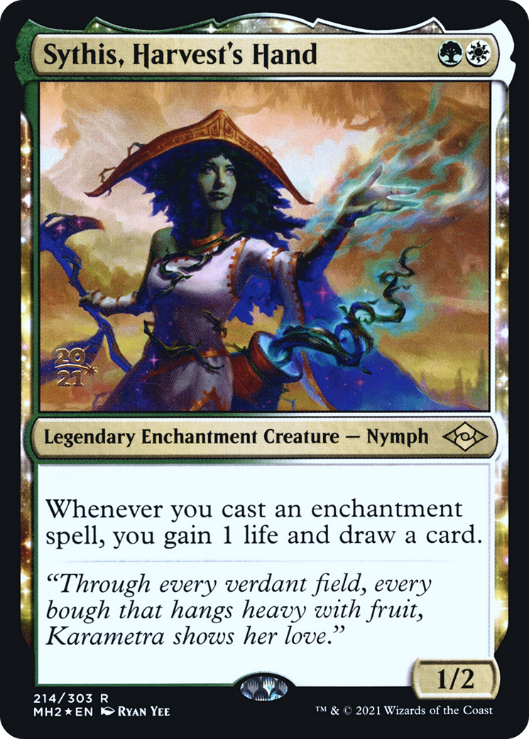 Sythis, Harvest's Hand (PRE-214S) [Modern Horizons 2 Promos] Foil