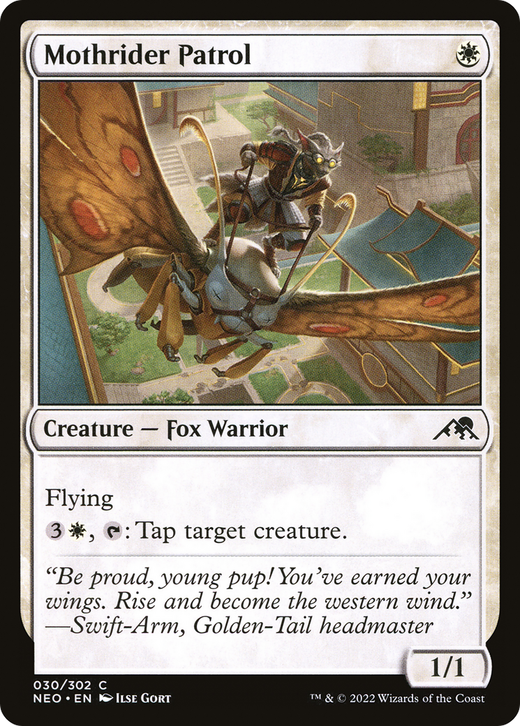 Mothrider Patrol (NEO-030) [Kamigawa: Neon Dynasty] Foil