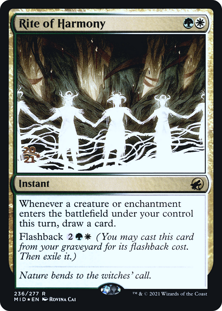 Rite of Harmony (PRE-236S) [Innistrad: Midnight Hunt Promos] Foil