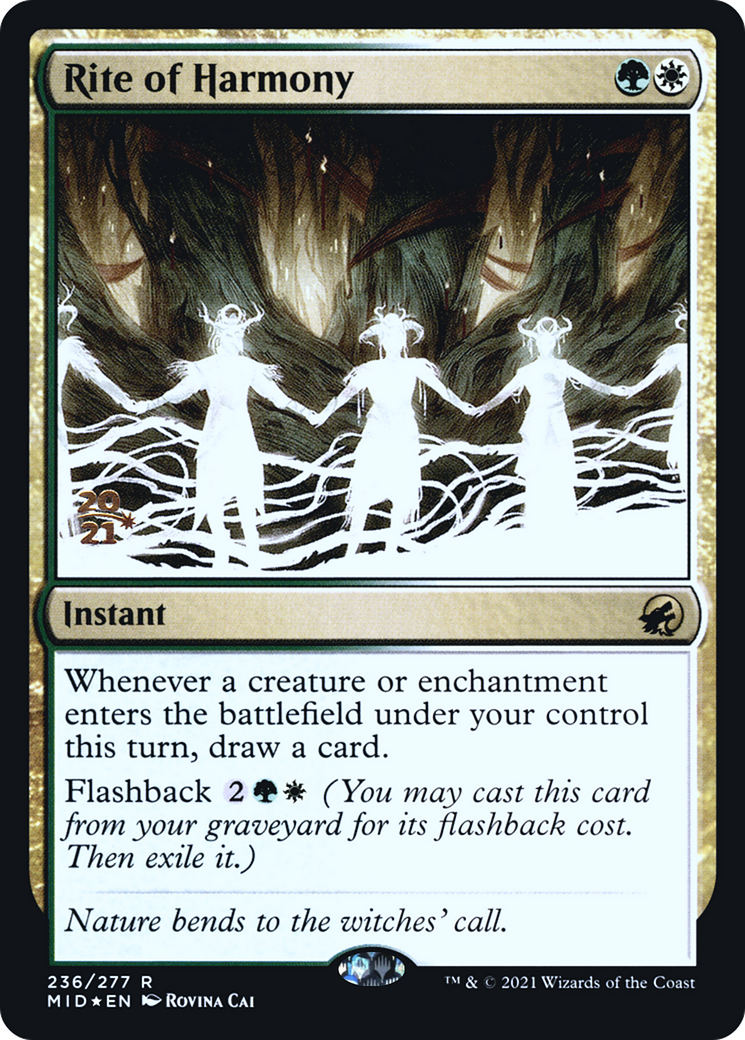 Rite of Harmony (PRE-236S) [Innistrad: Midnight Hunt Promos] Foil