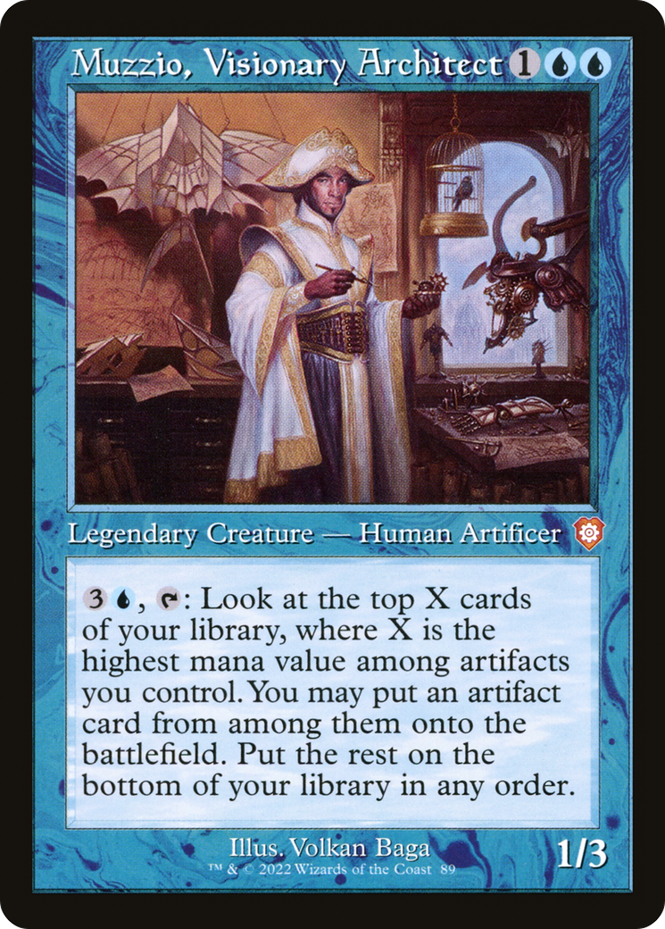 Muzzio, Visionary Architect (BRC-089) [The Brothers' War Commander] Foil