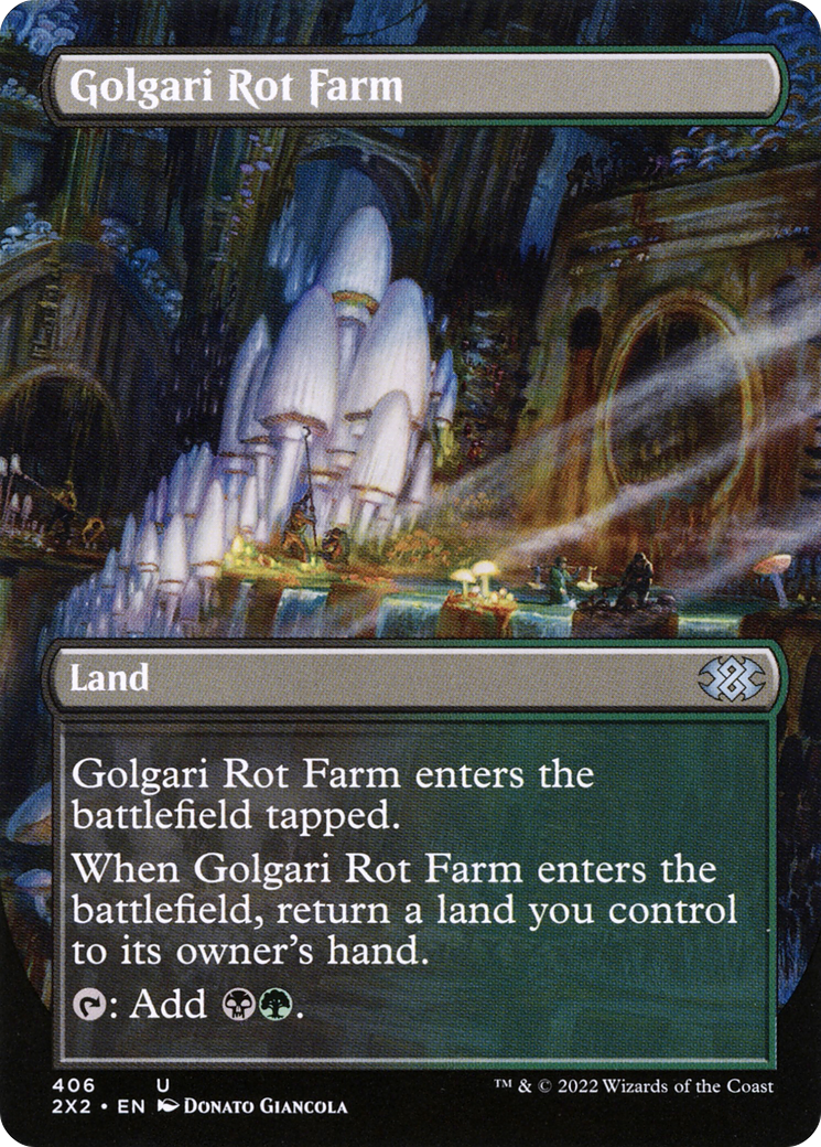 Golgari Rot Farm (Borderless) (2X2-406) [Double Masters 2022]