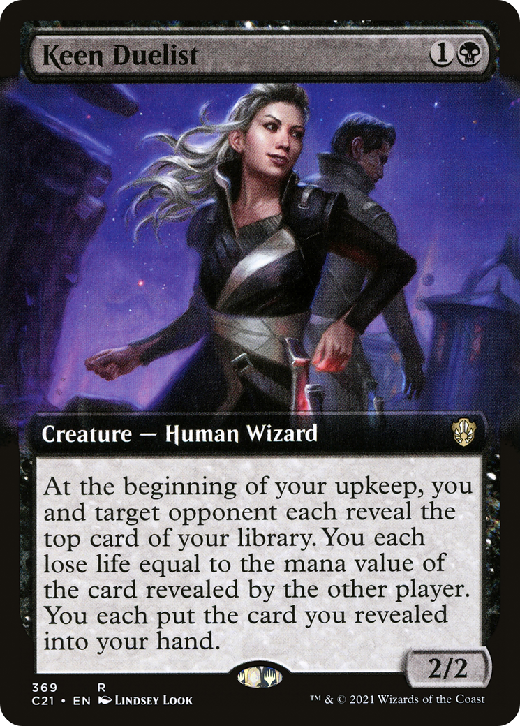 Keen Duelist (Extended Art) (C21-369) [Commander 2021]