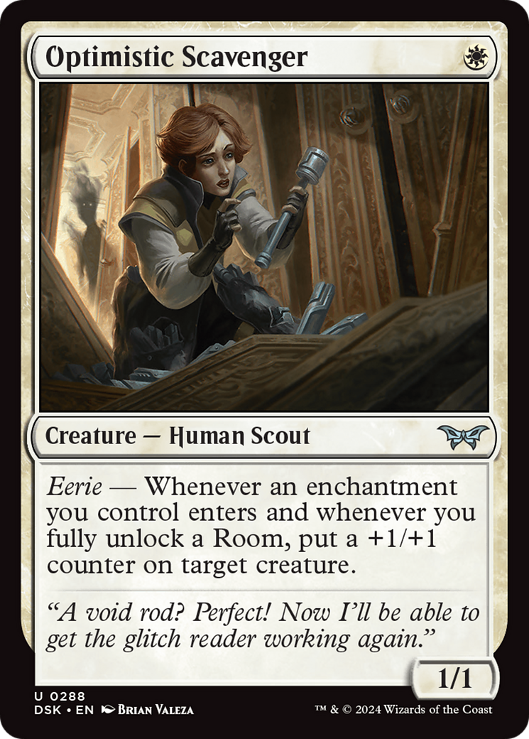 Optimistic Scavenger (DSK-288) [Duskmourn: House of Horror]
