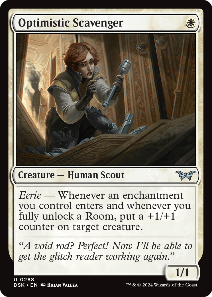 Optimistic Scavenger (DSK-288) [Duskmourn: House of Horror] Foil