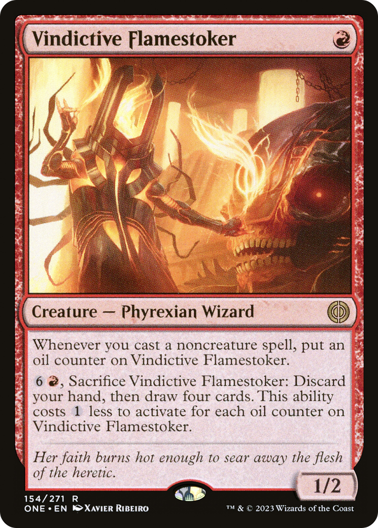 Vindictive Flamestoker (ONE-154) [Phyrexia: All Will Be One] Foil