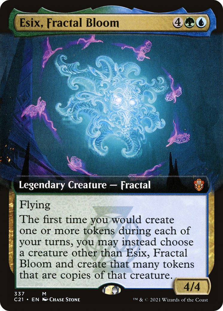 Esix, Fractal Bloom (Extended Art) (C21-337) [Commander 2021]