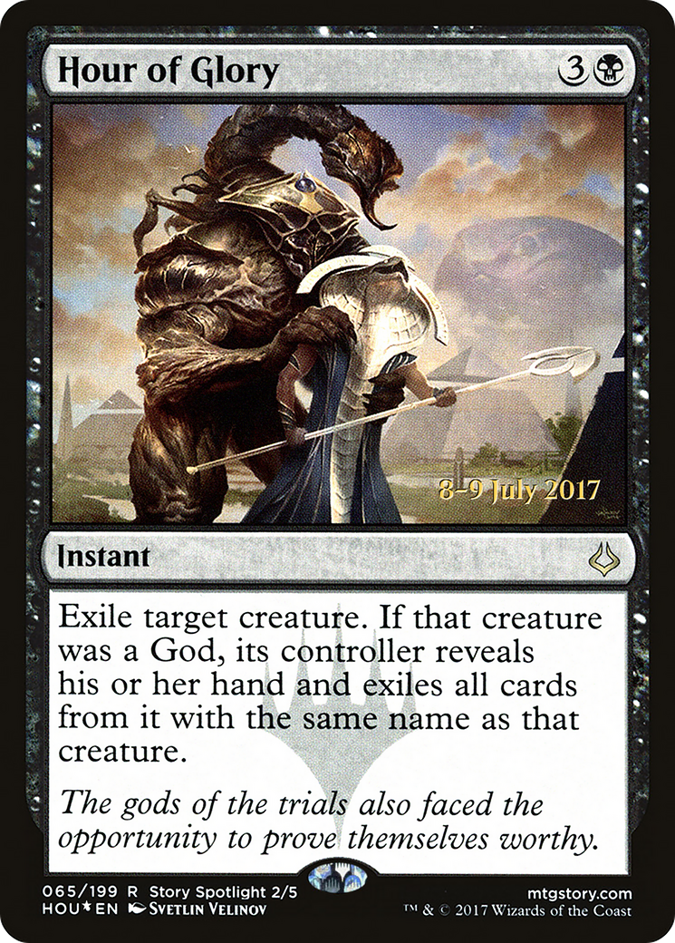 Hour of Glory (PRE-65S) [Hour of Devastation Promos] Foil