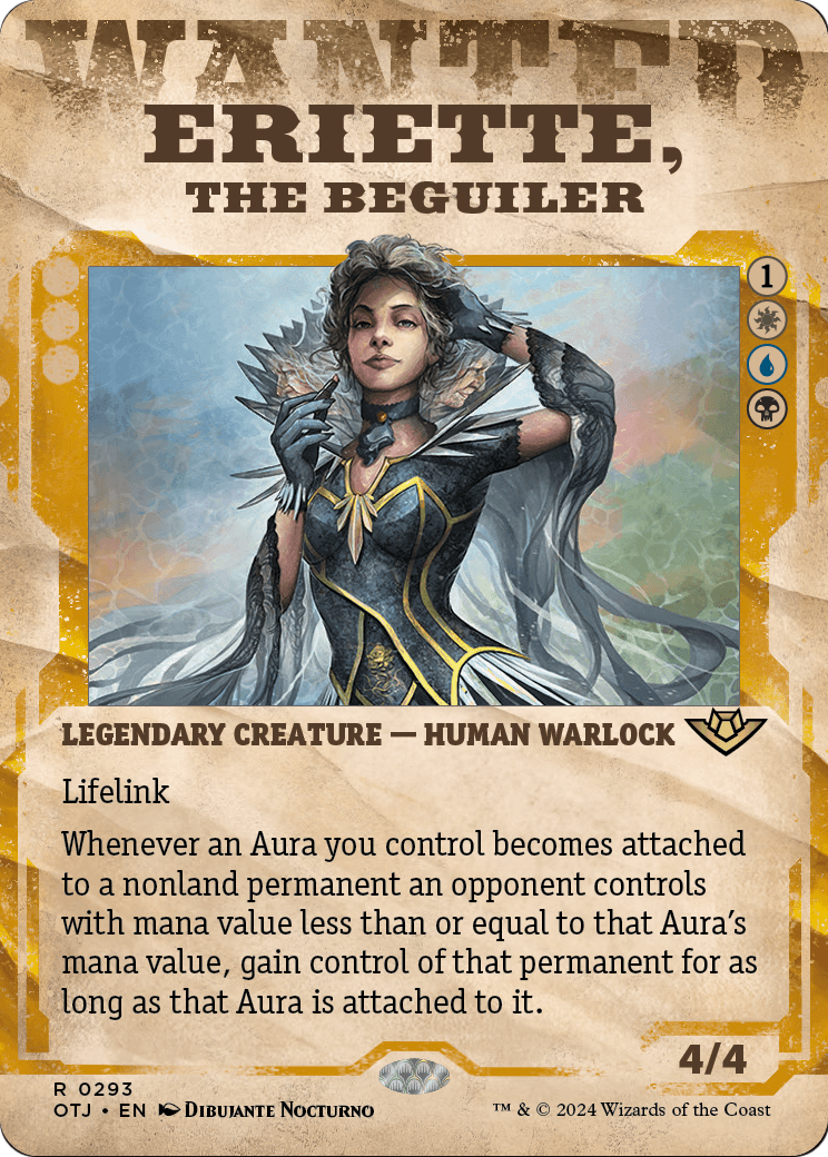 Eriette, the Beguiler (Showcase) (OTJ-293) (Borderless) [Outlaws of Thunder Junction] Foil