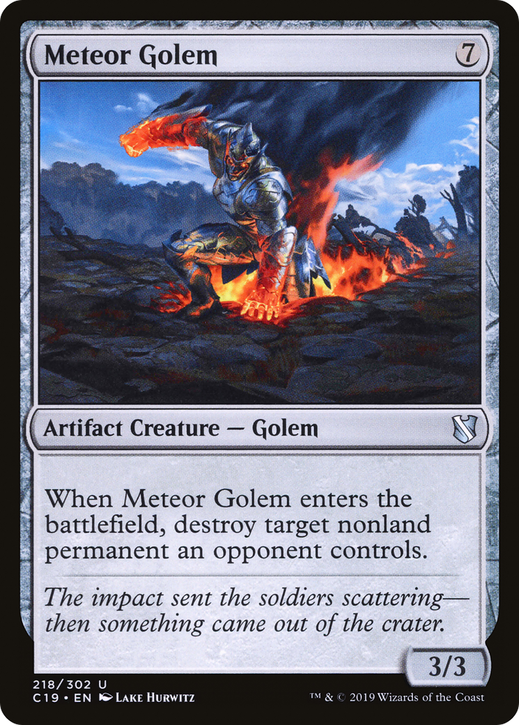 Meteor Golem (C19-218) [Commander 2019]