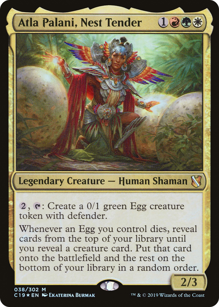Atla Palani, Nest Tender (C19-038) [Commander 2019] Foil