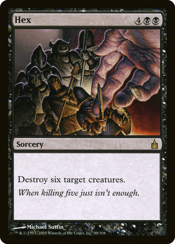 Hex (RAV-089) [Ravnica: City of Guilds] Foil