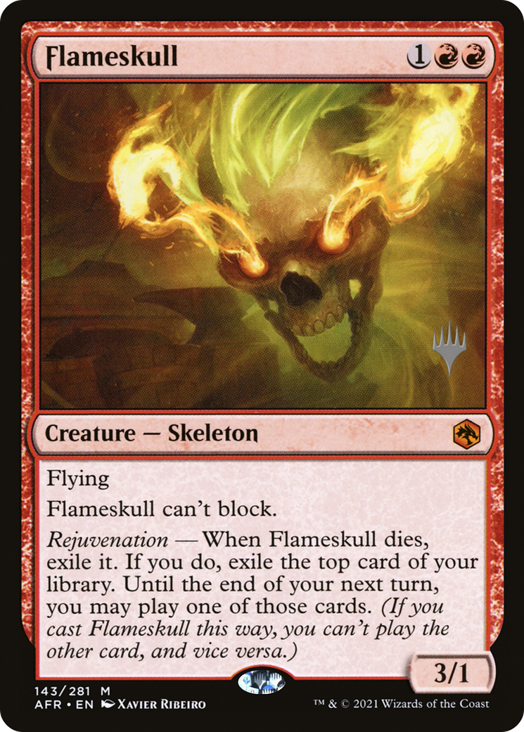 Flameskull (PPAFR-143P) [Adventures in the Forgotten Realms Promos]