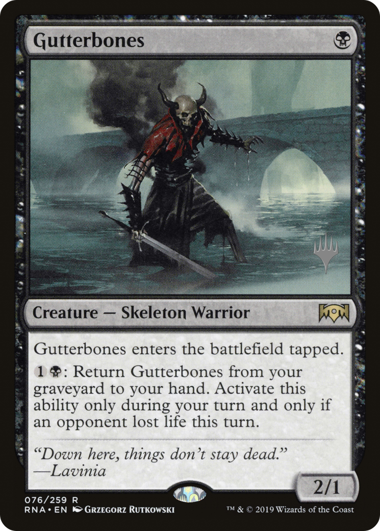 Gutterbones (PPM20-76P) [Promo Pack: Ravnica Allegiance Promos]