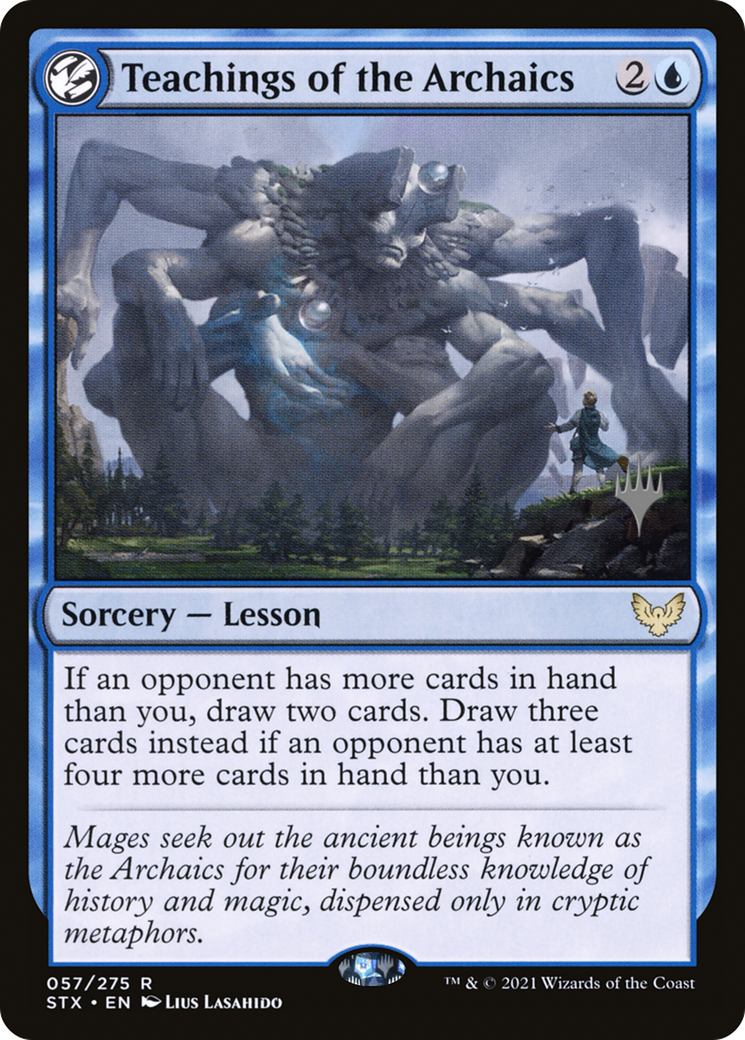 Teachings of the Archaics (PPSTX-57P) [Strixhaven: School of Mages Promos]: (lesson) Foil
