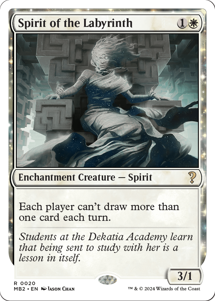 Spirit of the Labyrinth (White Border) (MB2-020) [Mystery Booster 2]