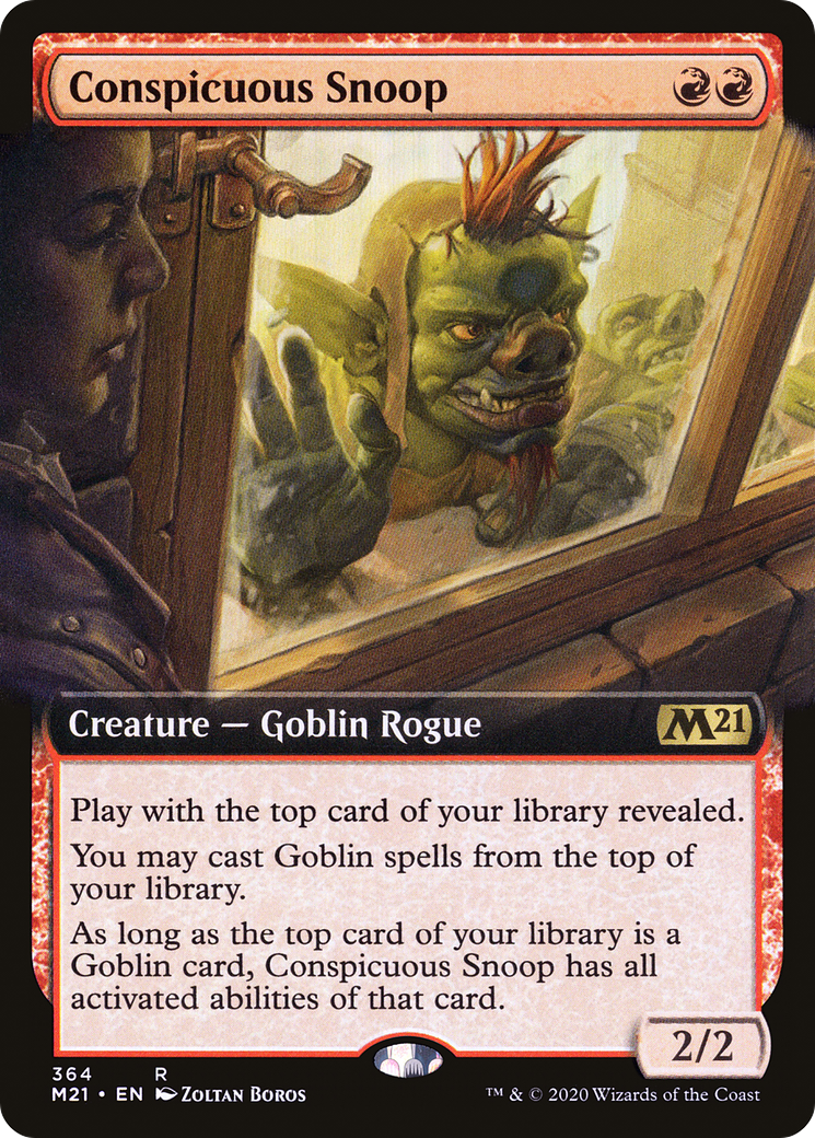 Conspicuous Snoop (M21-364) [Core Set 2021]: (Extended Art) Foil