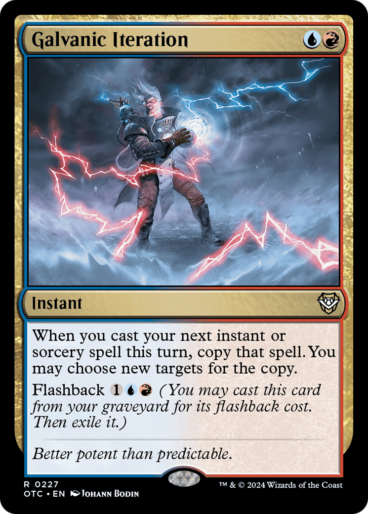 Galvanic Iteration (OTC-227) [Outlaws of Thunder Junction Commander]