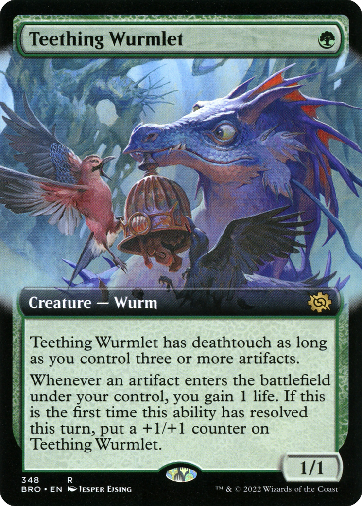 Teething Wurmlet (Extended Art) (BRO-348) [The Brothers' War]