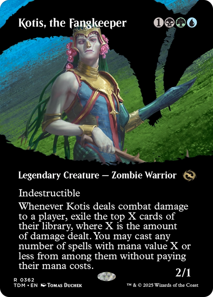 Kotis, the Fangkeeper (TDM-362) [Tarkir: Dragonstorm]: (Showcase) (Borderless)