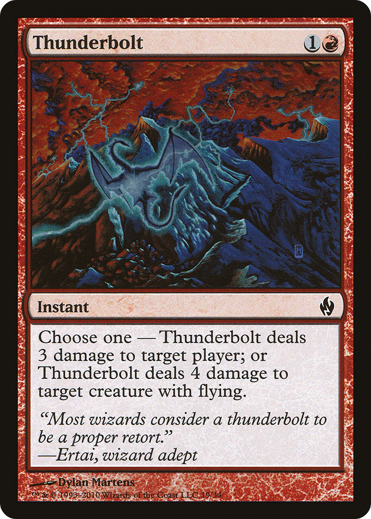 Thunderbolt (PD2-019) [Premium Deck Series: Fire and Lightning] Foil