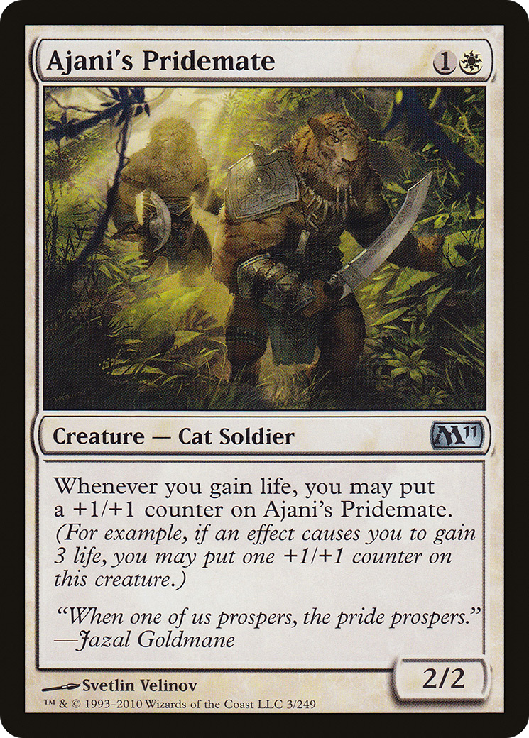 Ajani's Pridemate (M11-003) [Magic 2011] Foil