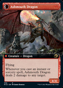 Smoldering Egg // Ashmouth Dragon (MID-358) [Innistrad: Midnight Hunt]: (Extended Art, Double Faced Transform) Foil