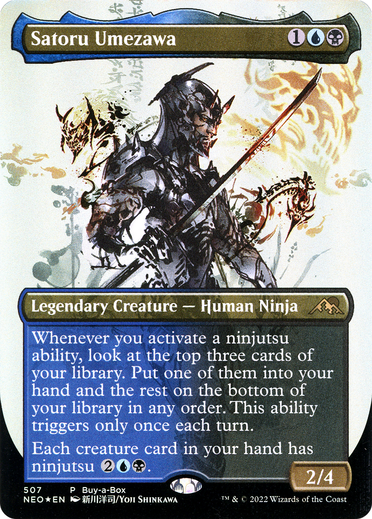 Satoru Umezawa (BABP-507) [Kamigawa: Neon Dynasty] (Borderless) Foil