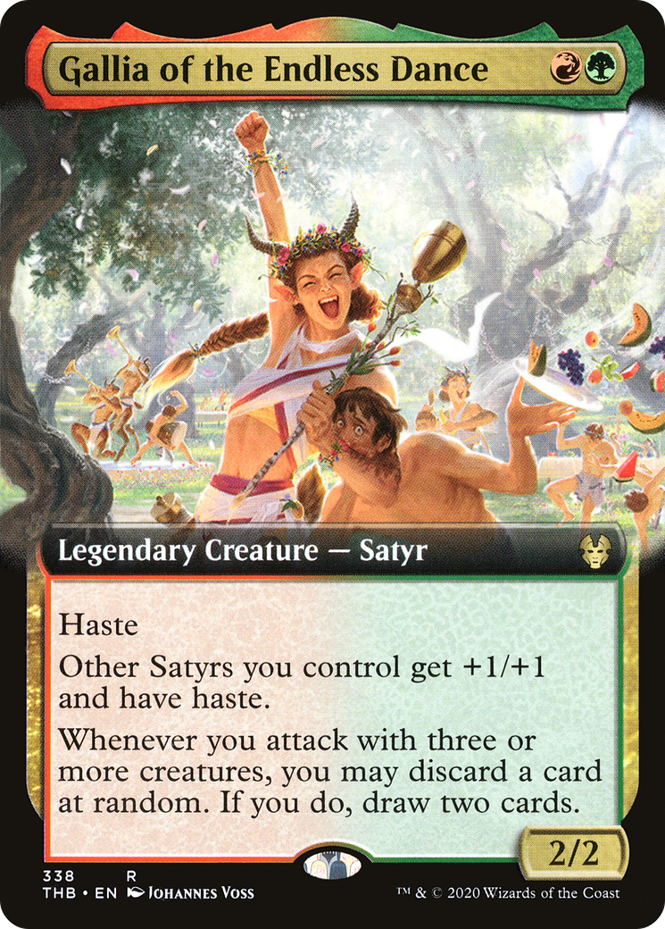 Gallia of the Endless Dance (THB-338) [Theros Beyond Death]: (Extended Art)
