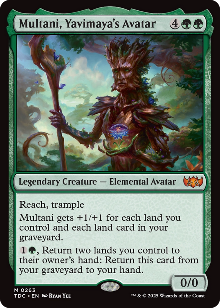 Multani, Yavimaya's Avatar (TDC-263) [Commander: Tarkir: Dragonstorm]