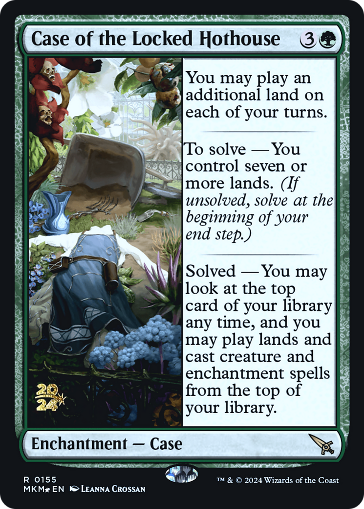 Case of the Locked Hothouse (PRE-155S) [Murders at Karlov Manor Promos] Foil