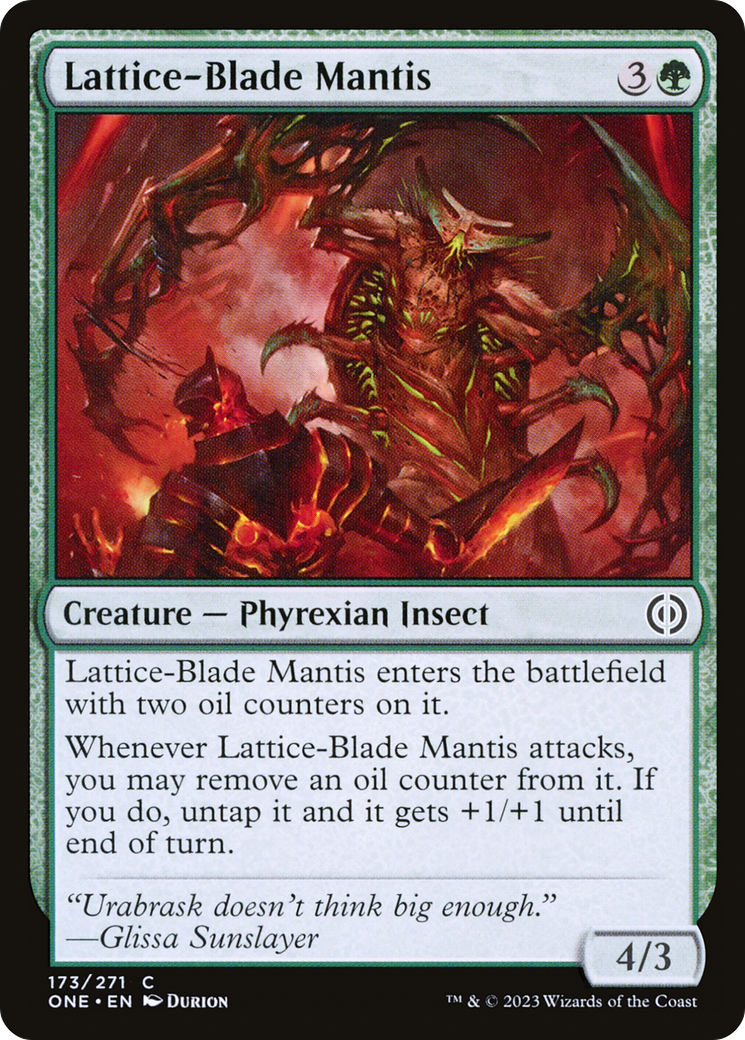 Lattice-Blade Mantis (ONE-173) [Phyrexia: All Will Be One]