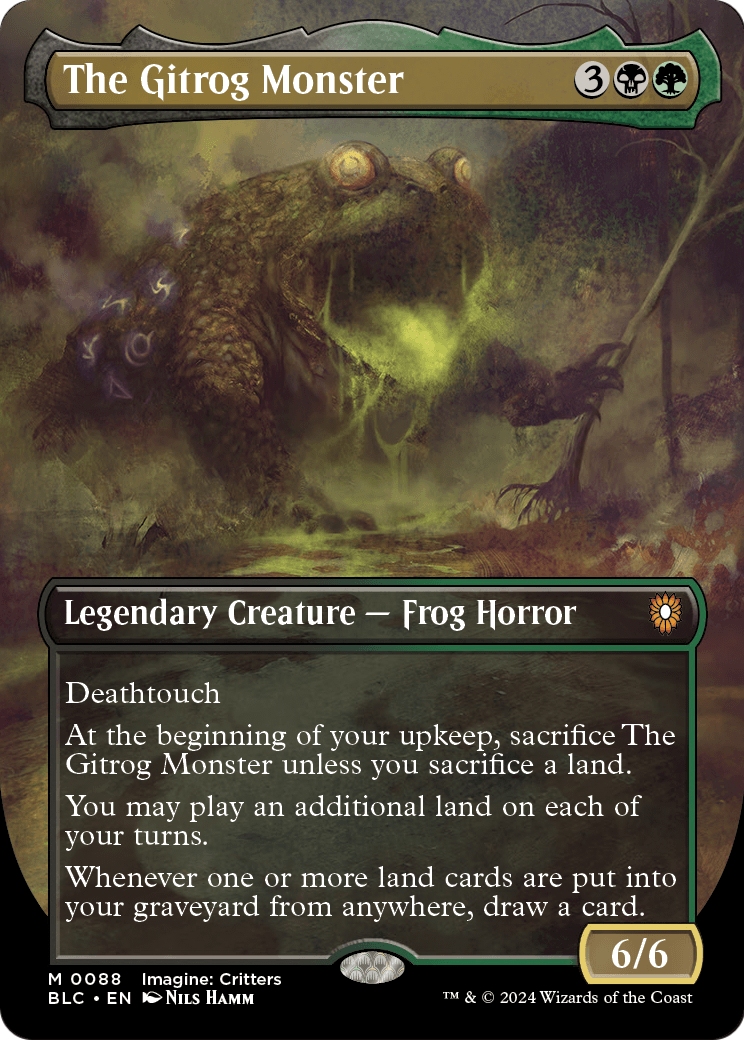 The Gitrog Monster (Borderless) (BLC-088) [Bloomburrow Commander]