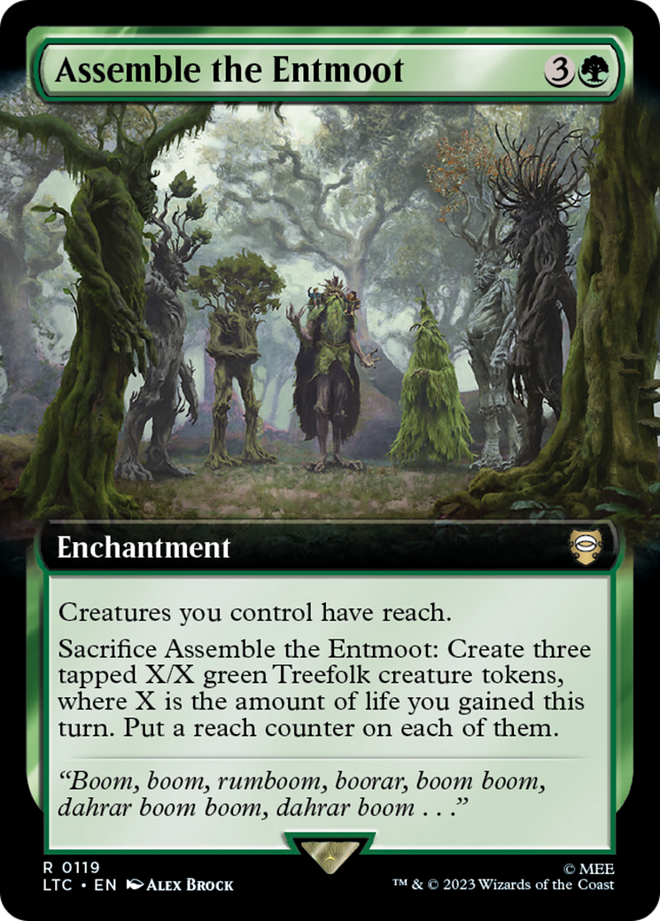 Assemble the Entmoot (LTC-119) [Tales of Middle-earth Commander]: (Extended Art)
