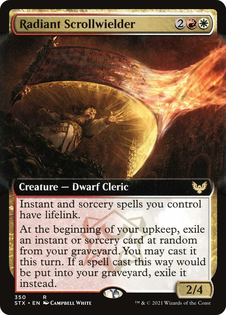 Radiant Scrollwielder (Extended Art) (STX-350) [Strixhaven: School of Mages]